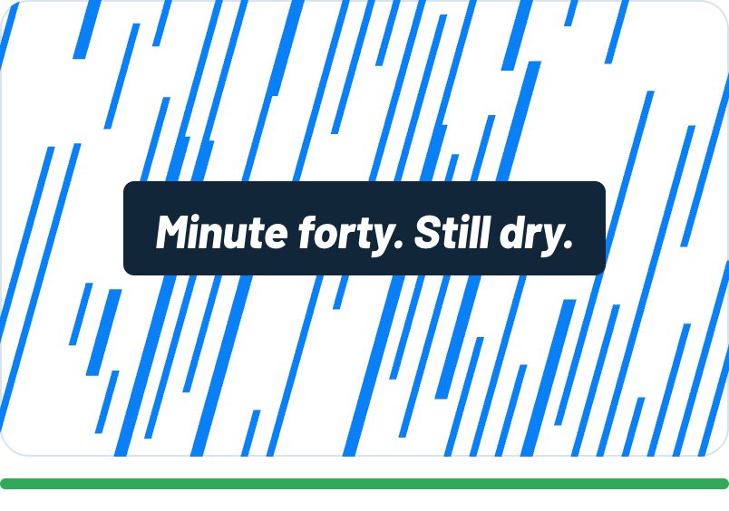 Pattern do: headline on a solid panel